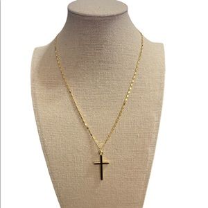 Golden cross necklace